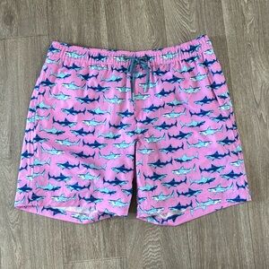 NWT Member’s Mark shark pattern swim trunks men’s sz L